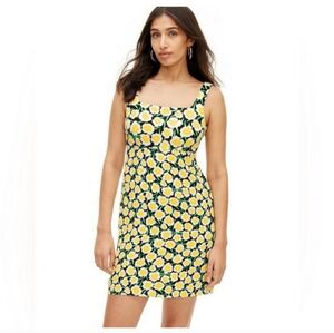 New!Diane von Furstenberg for Target 90’s Shift Dress Yellow Poppy Dress sz 4